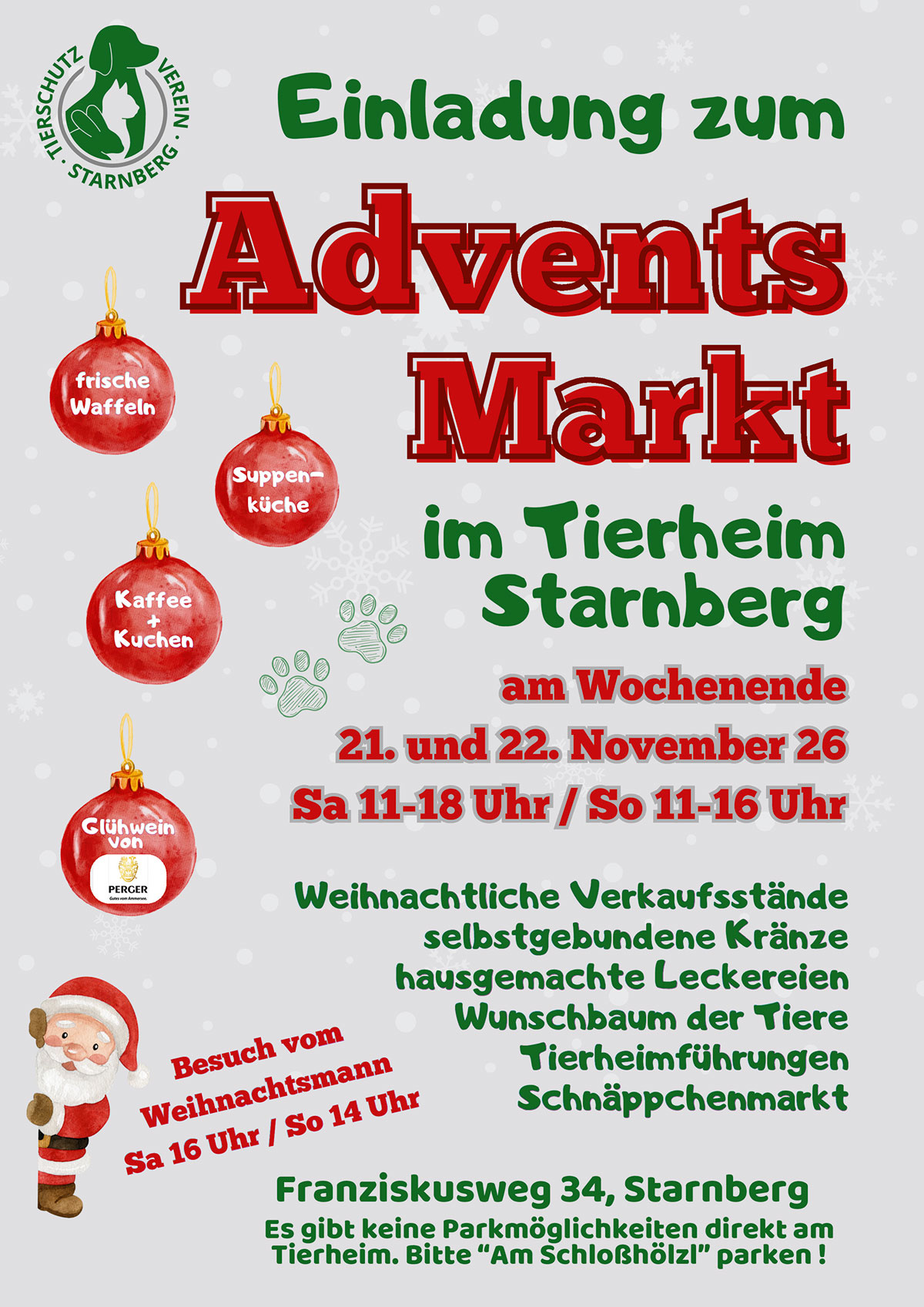 Tierheim Starnberg Adventsmarkt 2026